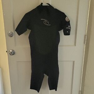 Rip Curl Black Short Sleeve Surf Suit